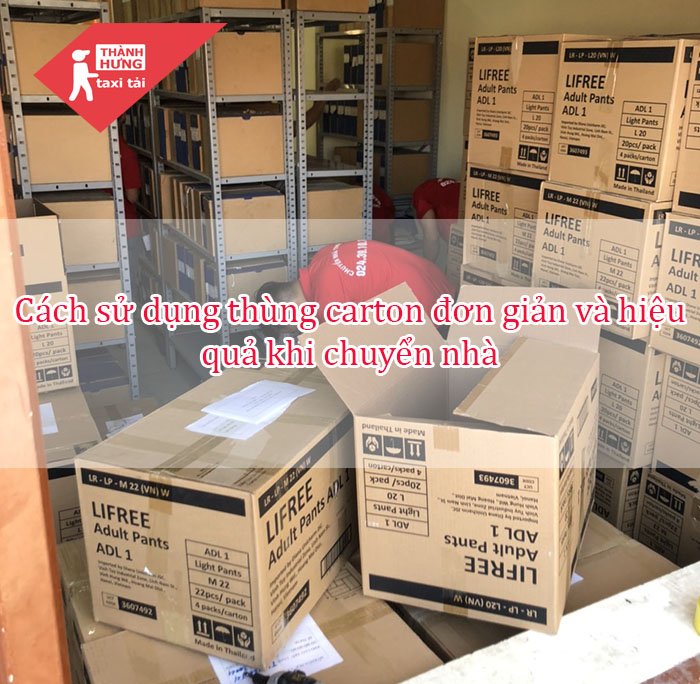 cách sử dụng thùng carton khi chuyển nhà