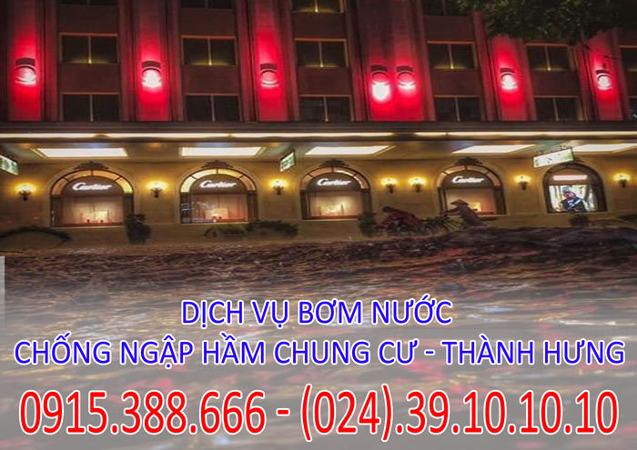 Dịch vụ bơm nước chống ngập hầm chung cư tại Hà Nội Dịch vụ bơm nước chống ngập hầm chung cư tại Hà Nội