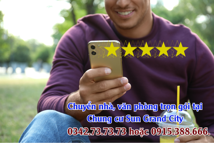 Vận chuyển Thành Hưng tại Chung cư Sun Grand City được khách hàng đánh giá cao