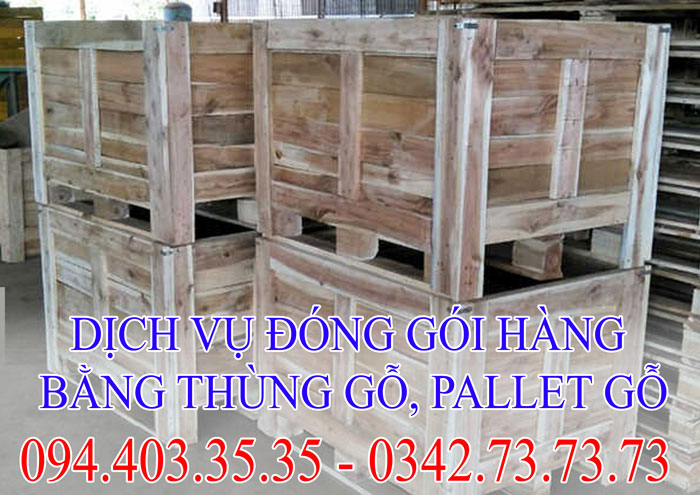 Dịch vụ đóng gói hàng bằng thùng gỗ ,pallet gỗ | Thành Hưng