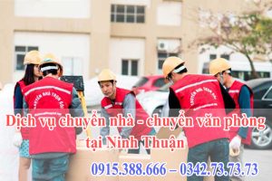 Dịch vụ chuyển nhà - chuyển văn phòng tại Ninh Thuận