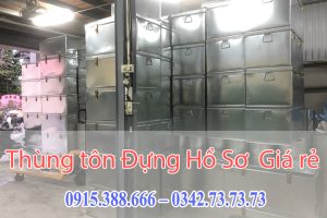 Thùng tôn Đựng Hồ Sơ - Hòm Đựng Tài Liệu Giá rẻ