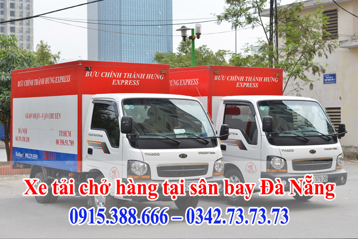 Xe tải chở hàng tại sân bay Đà Nẵng tải trọng nhỏ