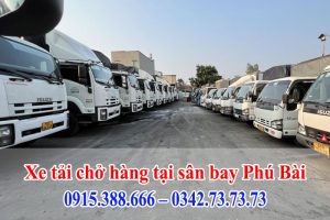 Thành Hưng cung cấp xe tải chở hàng tại sân bay Phú Bài uy tín