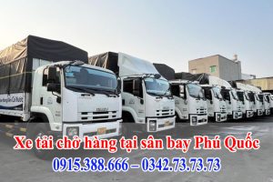 Xe tải chở hàng tại sân bay Phú Quốc của Thành Hưng đa dạng tải trọng