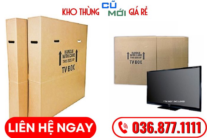 thung-carton-dung-tivi Thùng carton đựng tivi cũ mới giá rẻ