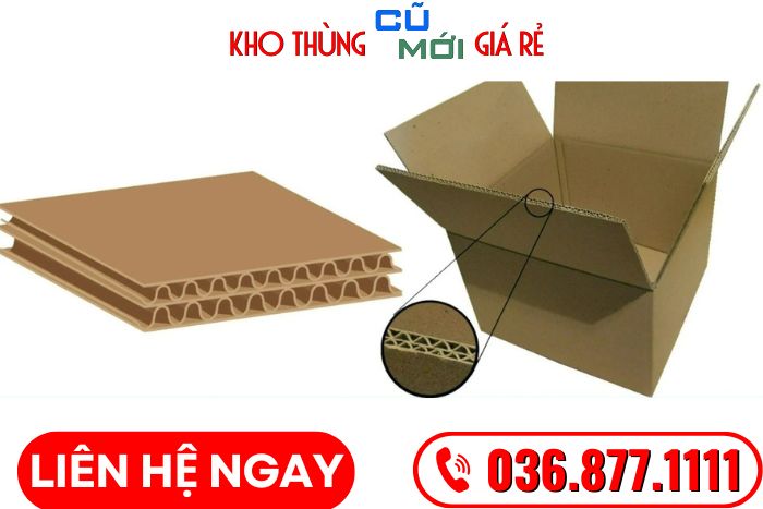 thung-carton-5-lop cấu tạo của thùng carton 5 lớp