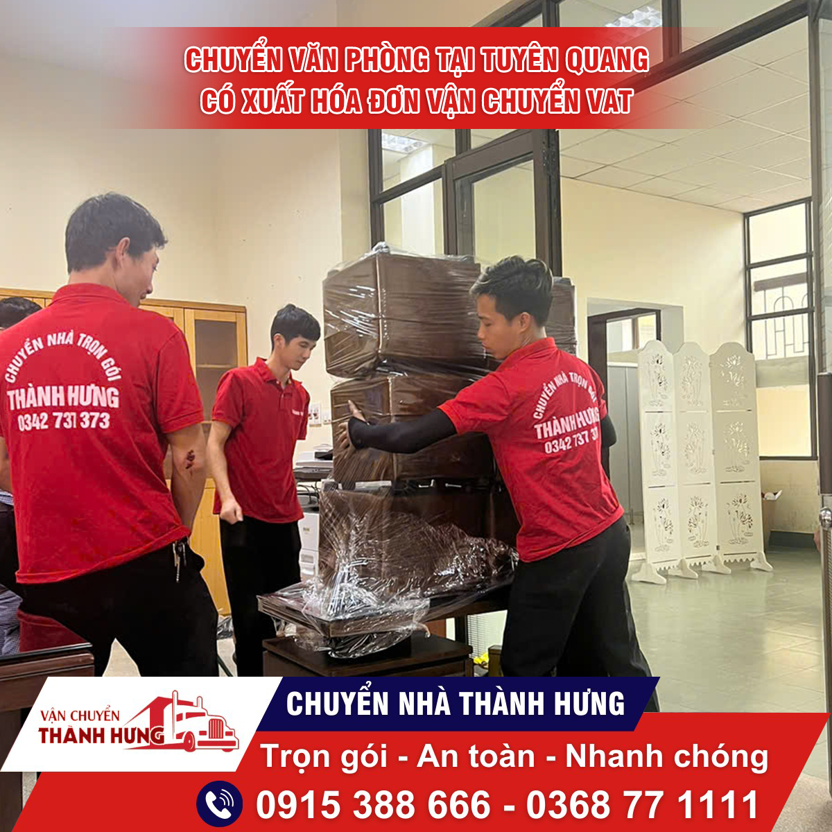Dịch vụ chuyển văn phòng tại Tuyên Quang chuyên nghiệp