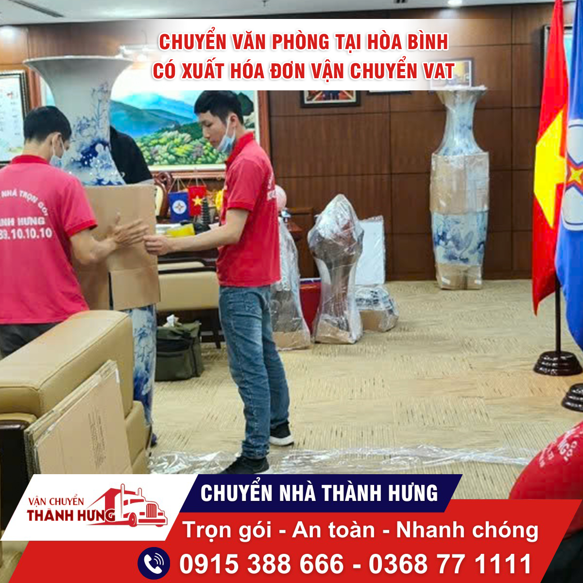 Chuyển văn phòng Hòa Bình