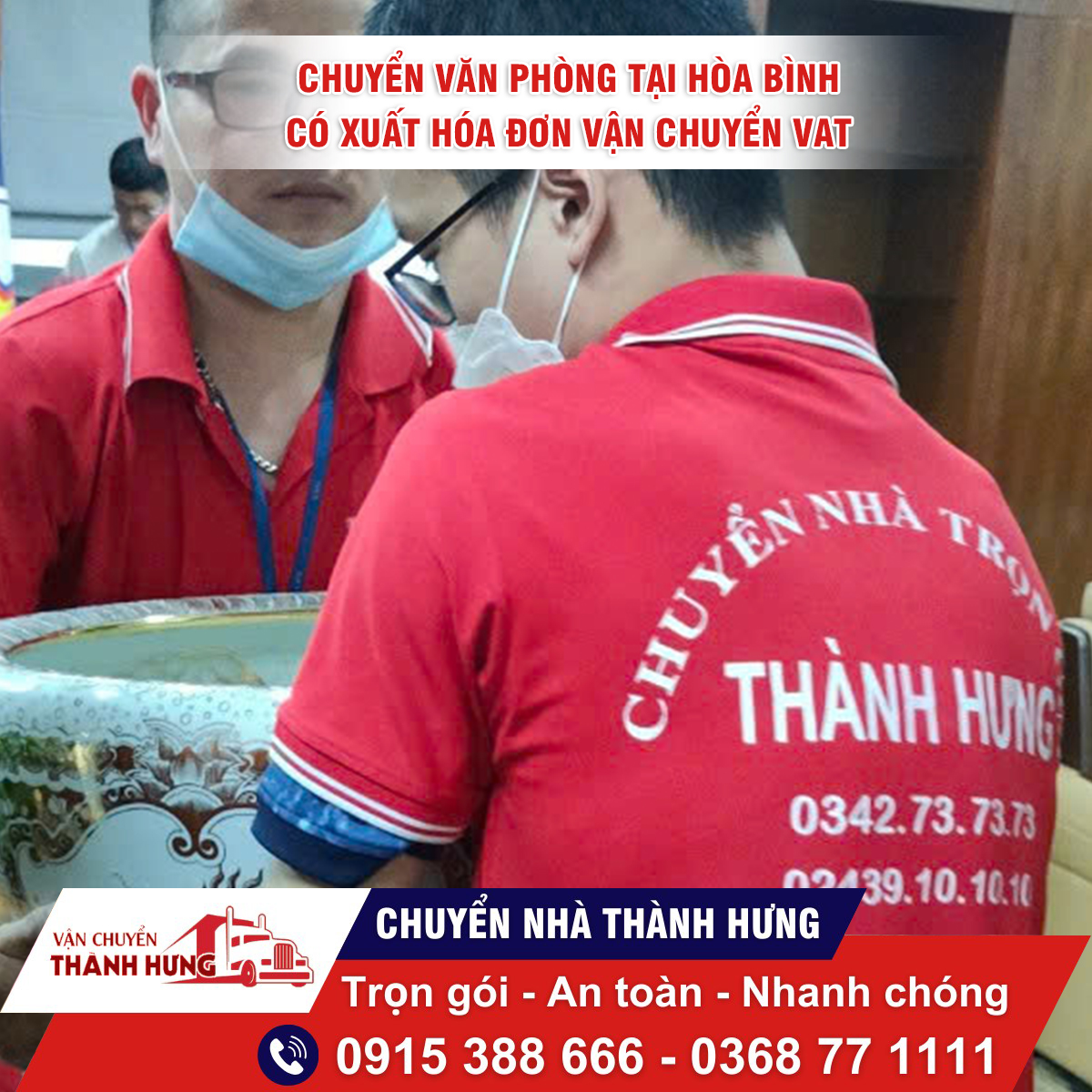 Chuyển văn phòng tại Hòa Bình