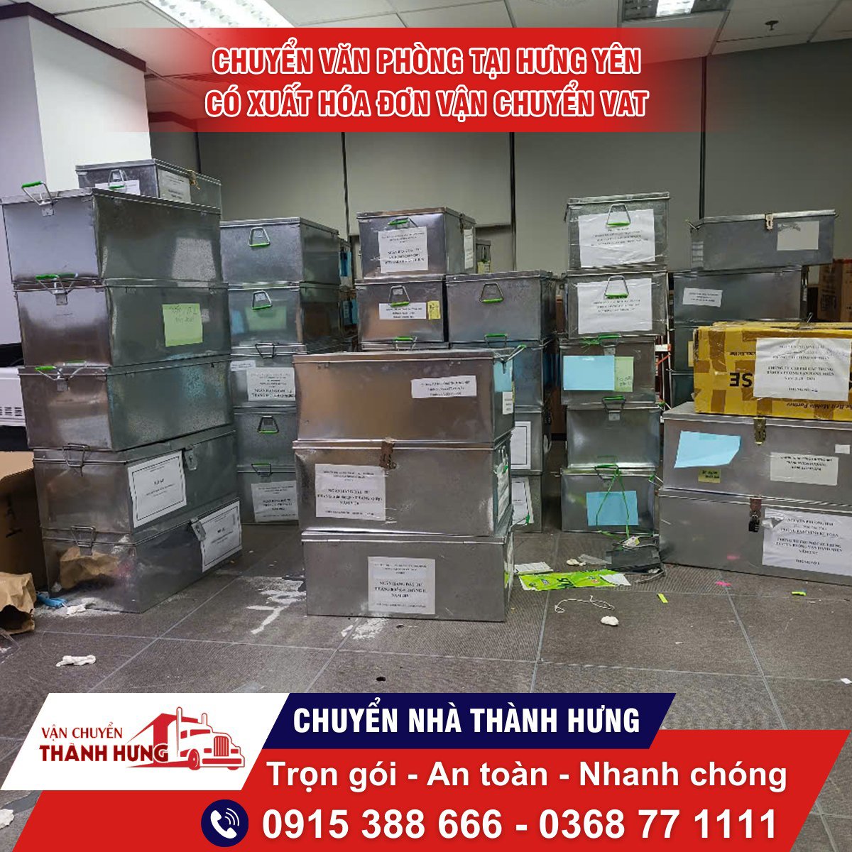 Chuyển văn phòng tại Hưng Yên